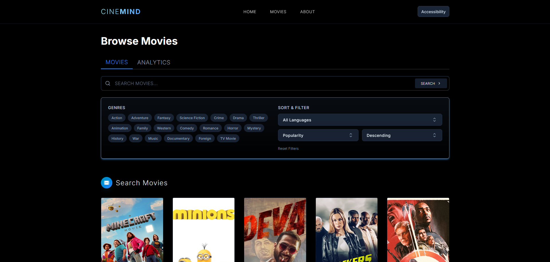 Full-Stack Movie Database